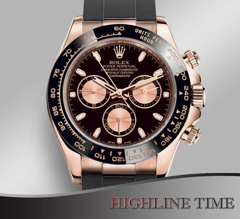 rolex daytona rose gold black face