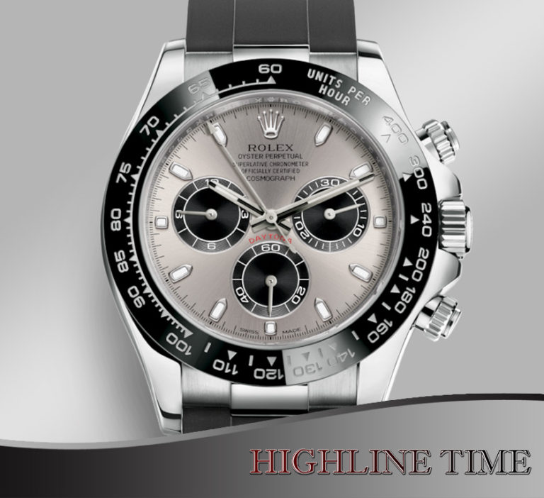 ROLEX DAYTONA OYSTERFLEX WHITE GOLD SILVER DIAL