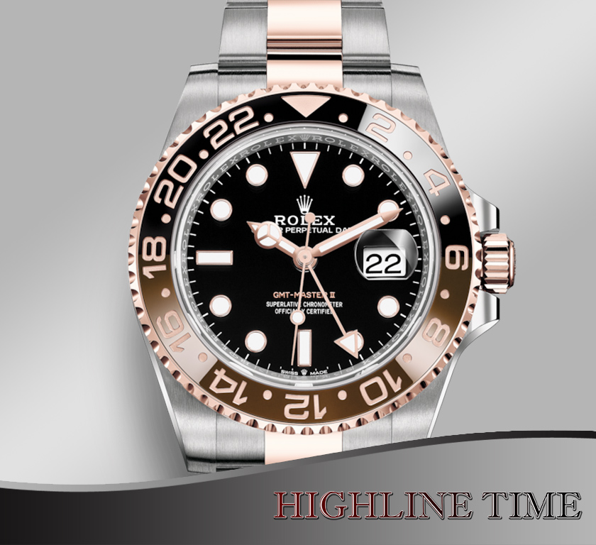 rolex gmt steel and rose gold